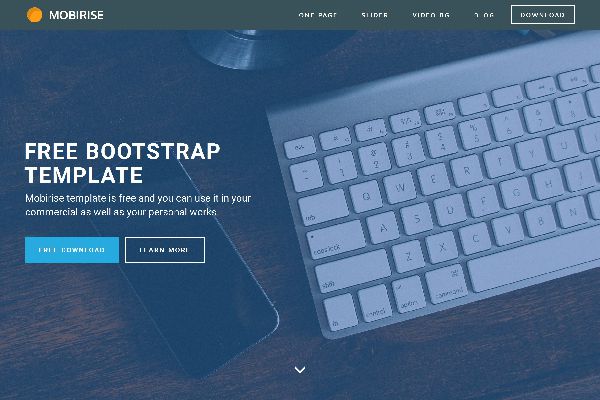 Mobirise Releases Bootstrap Html Template  for Mobile-Friendly Websites