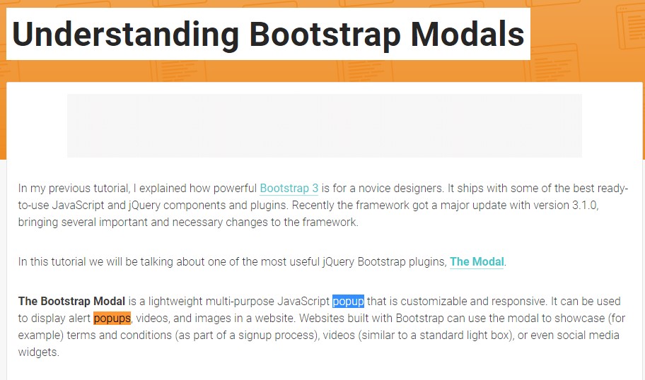 Another  beneficial article about Bootstrap Modal Popup
